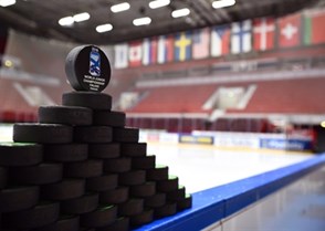 HELSINKI, FINLAND - DECEMBER 29: Official tournament pucks during preliminary round action at the 2016 IIHF World Junior Championship. (Photo by Matt Zambonin/HHOF-IIHF Images)

